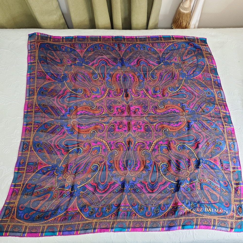 Pierre Balmain Silk Scarf